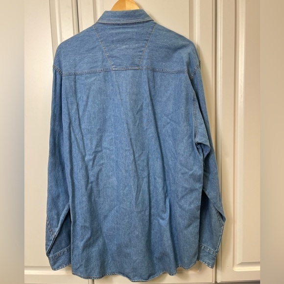 Wrangler Rugged Wear Mens Long Sleeve Button Down - Picture 6 of 6